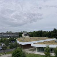 Vue aérienne des toitures végétalisées